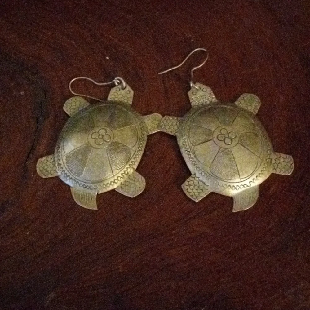 Turtle earrings - Picture 2 of 4